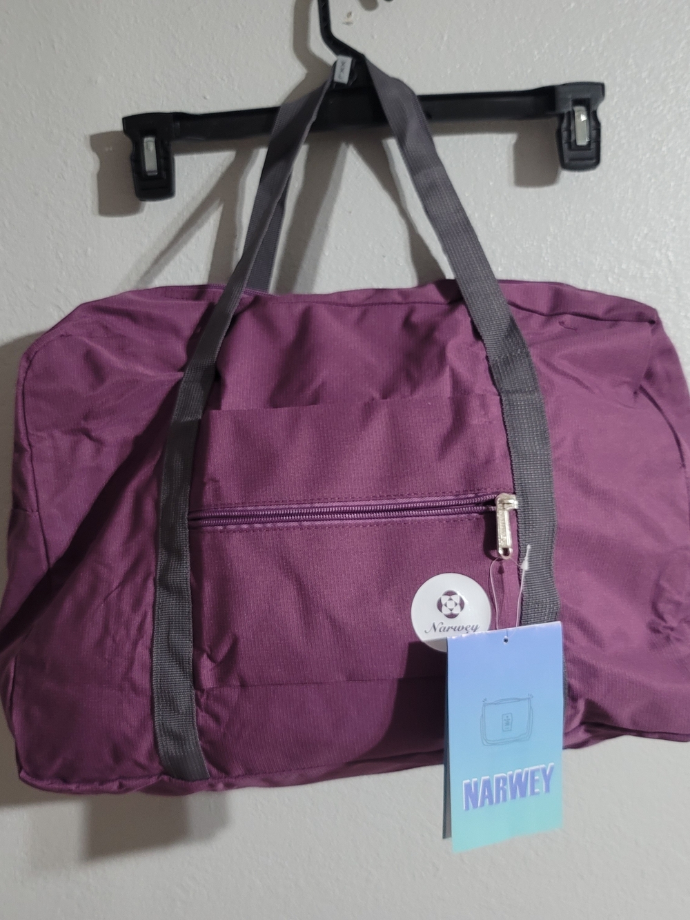 Narwey Plum Travel Duffle Tote Bag